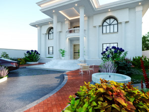 of a classic style villa 3D 모델