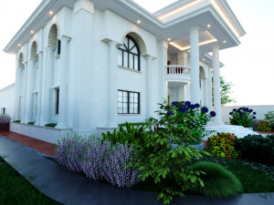 of a classic style villa 3D 모델