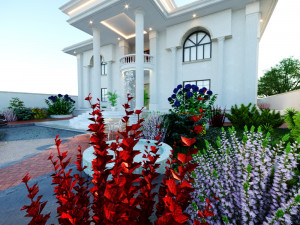 of a classic style villa 3D 모델