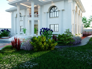 of a classic style villa 3D 모델