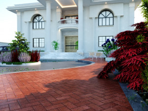 of a classic style villa 3D 모델