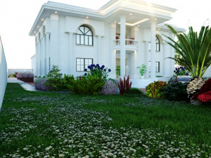 of a classic style villa 3D 모델