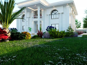 of a classic style villa 3D 모델