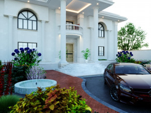 of a classic style villa 3D 모델