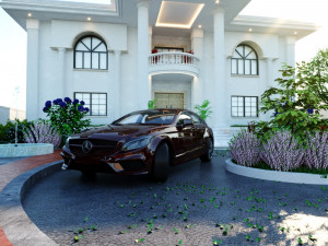 of a classic style villa 3D 모델