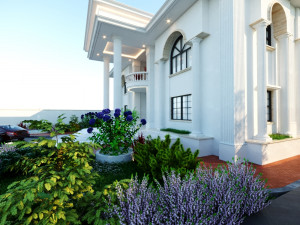 of a classic style villa 3D 모델