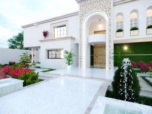 Of a classic style villa 3D मॉडल