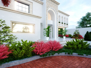 Of a classic style villa 3D मॉडल