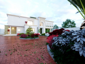 Of a classic style villa 3D मॉडल