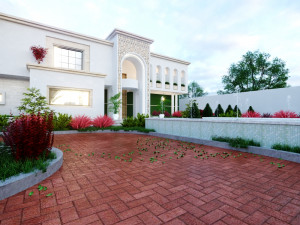 Of a classic style villa 3D मॉडल