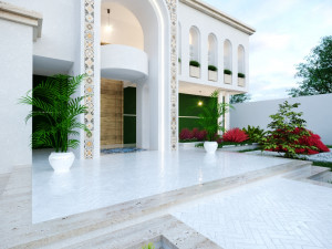 Of a classic style villa 3D मॉडल