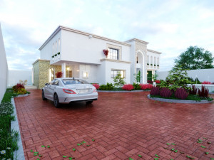Of a classic style villa 3D मॉडल