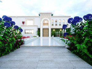 Of a classic style villa 3D मॉडल