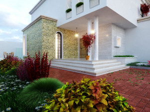 Of a classic style villa 3D मॉडल