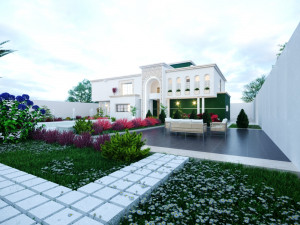 Of a classic style villa 3D मॉडल