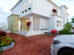 Of a classic style villa 3D मॉडल
