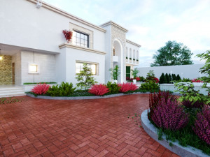 Of a classic style villa 3D मॉडल