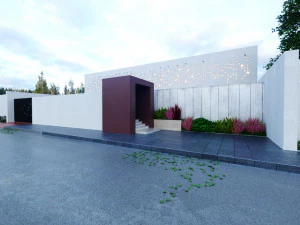 Of Modern home villa 3D Model
