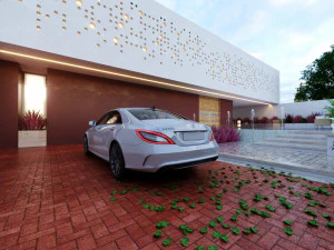 Of Modern home villa 3D Model