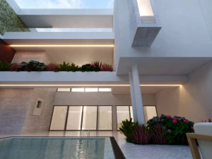 Of Modern home villa 3D Model