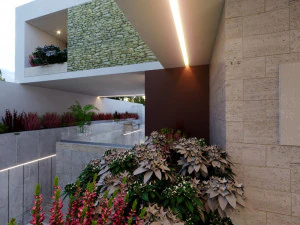 Of Modern home villa 3D Model