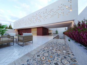 Of Modern home villa 3D Model