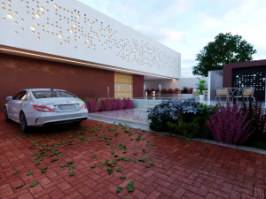 Of Modern home villa 3D Model