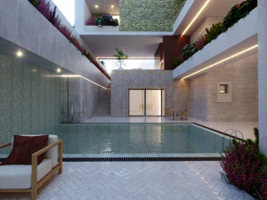 Of Modern home villa 3D Model