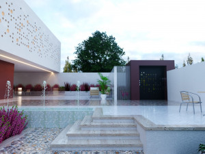 Of Modern home villa 3D 모델