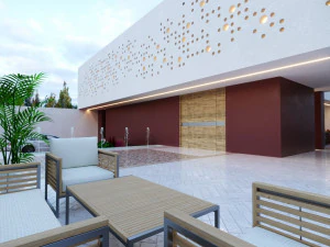 Of Modern home villa 3D Model