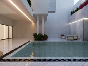 Of Modern home villa 3D Model