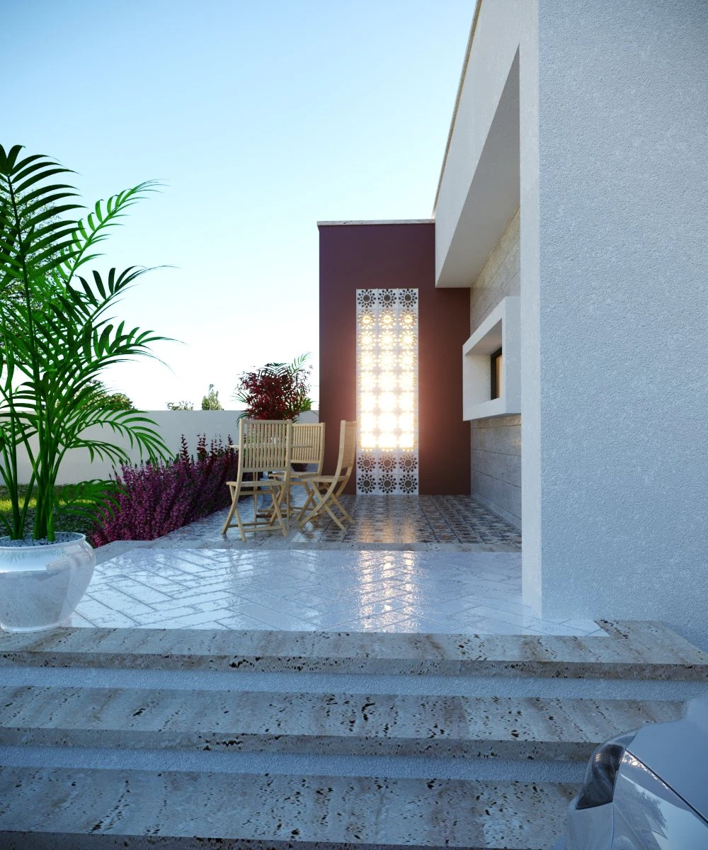 Modern villa model 1988 3D Model .c4d .max .obj .3ds .fbx .stl .blend