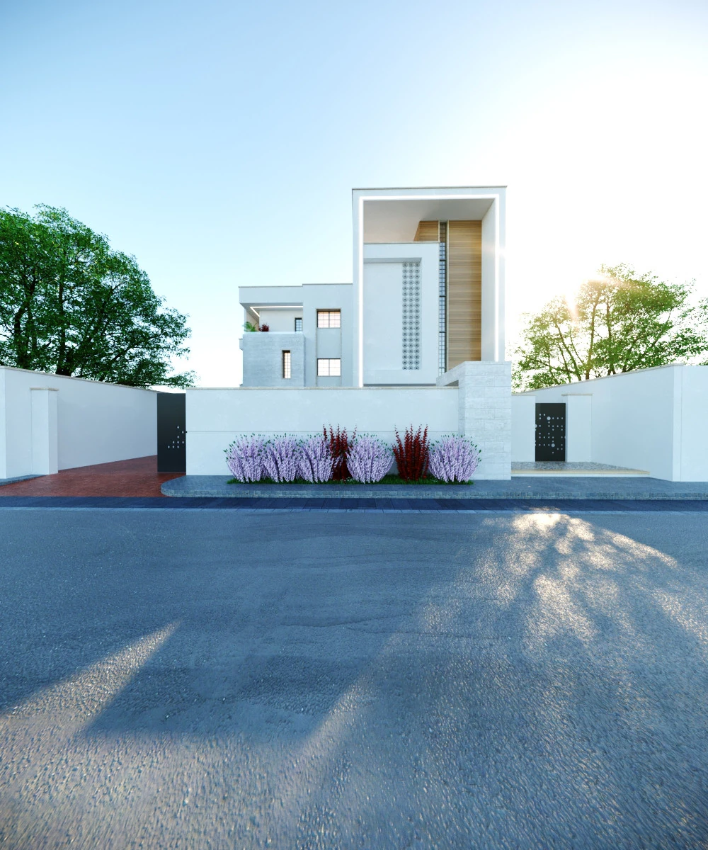 of a three-storey family house 3D Model .c4d .max .obj .3ds .fbx .stl .blend 