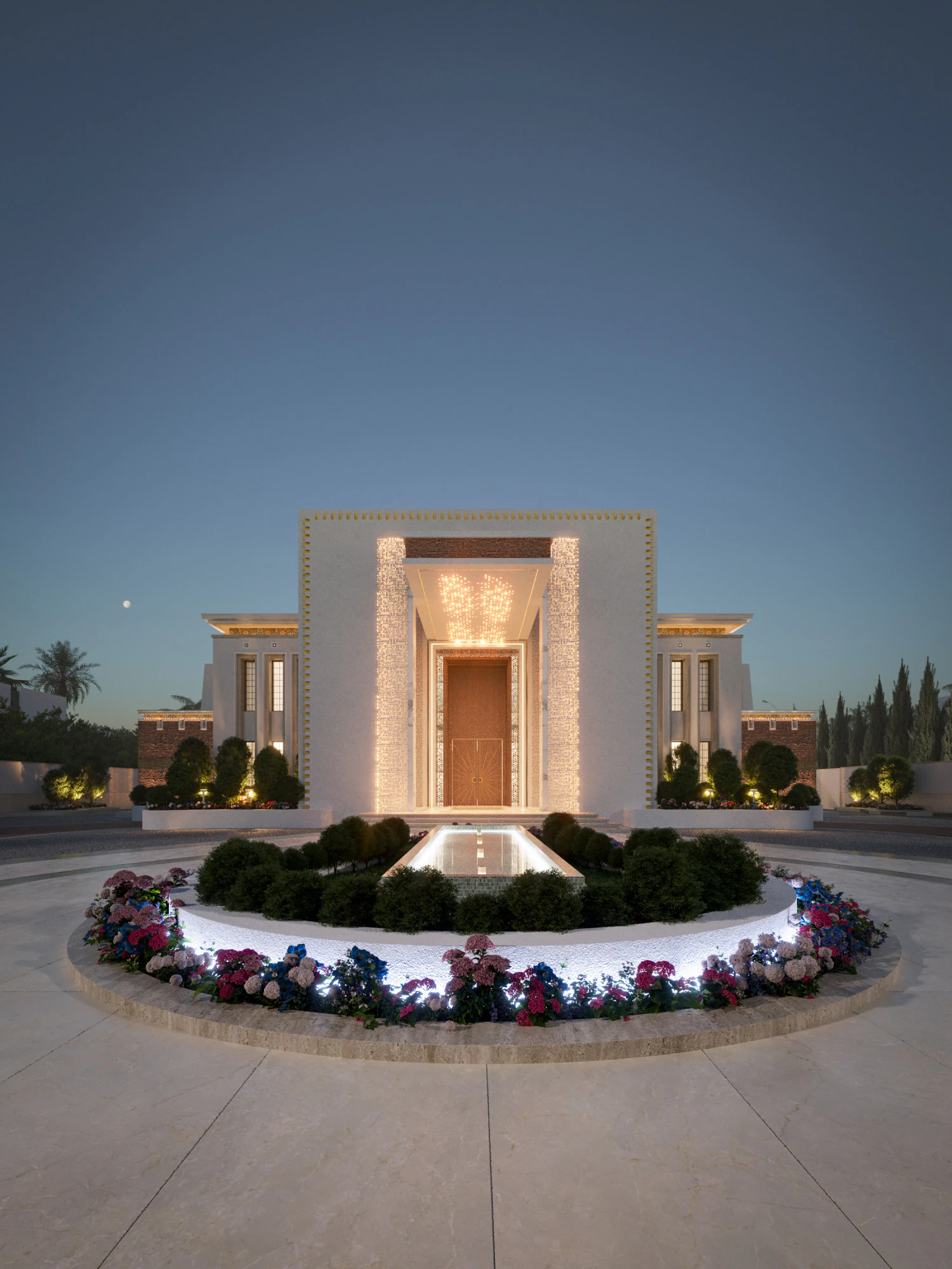 Wedding hall suitable for upscale occasions 3D Model .c4d .max .obj .3ds .fbx .stl .blend 