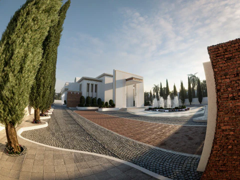 Wedding hall suitable for upscale occasions 3D Model