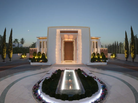 Wedding hall suitable for upscale occasions 3D Model