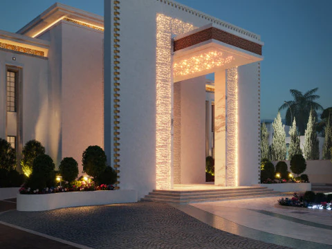 Wedding hall suitable for upscale occasions 3D Model