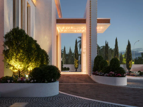 Wedding hall suitable for upscale occasions 3D Model