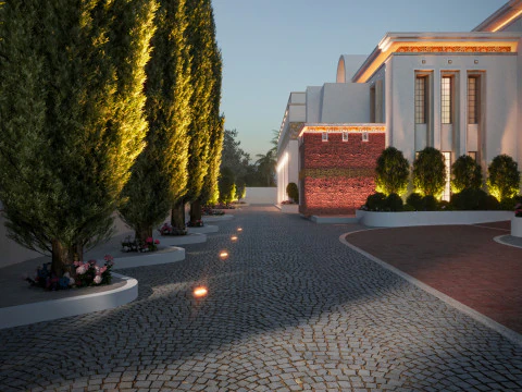 Wedding hall suitable for upscale occasions 3D Model