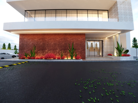 2階建ての商業ビル 3Dモデル