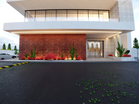 Two-story commercial building 3D Model