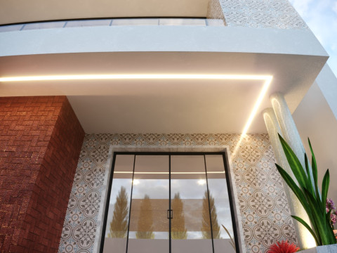 2階建ての商業ビル 3Dモデル