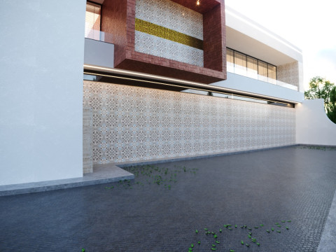 2階建ての商業ビル 3Dモデル