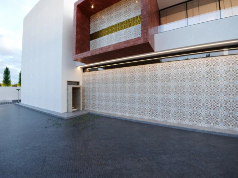 Two-story commercial building 3D Model