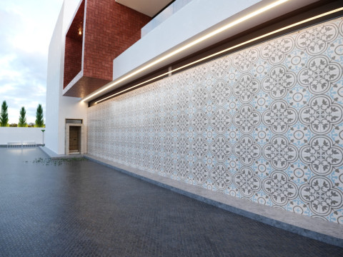 2階建ての商業ビル 3Dモデル