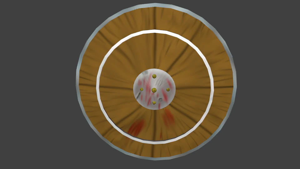 spiked shield 3D Model .c4d .max .obj .3ds .fbx .stl .blend 