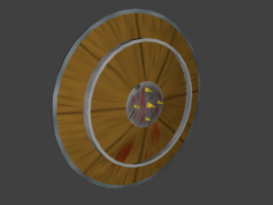 spiked shield Modèle 3D