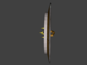 spiked shield Modèle 3D