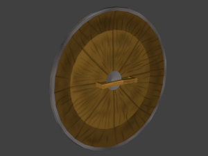 spiked shield Modèle 3D