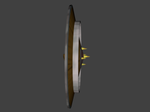 spiked shield Modèle 3D